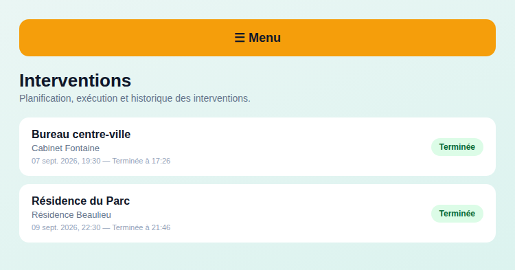WezaNova Clean — Module Interventions